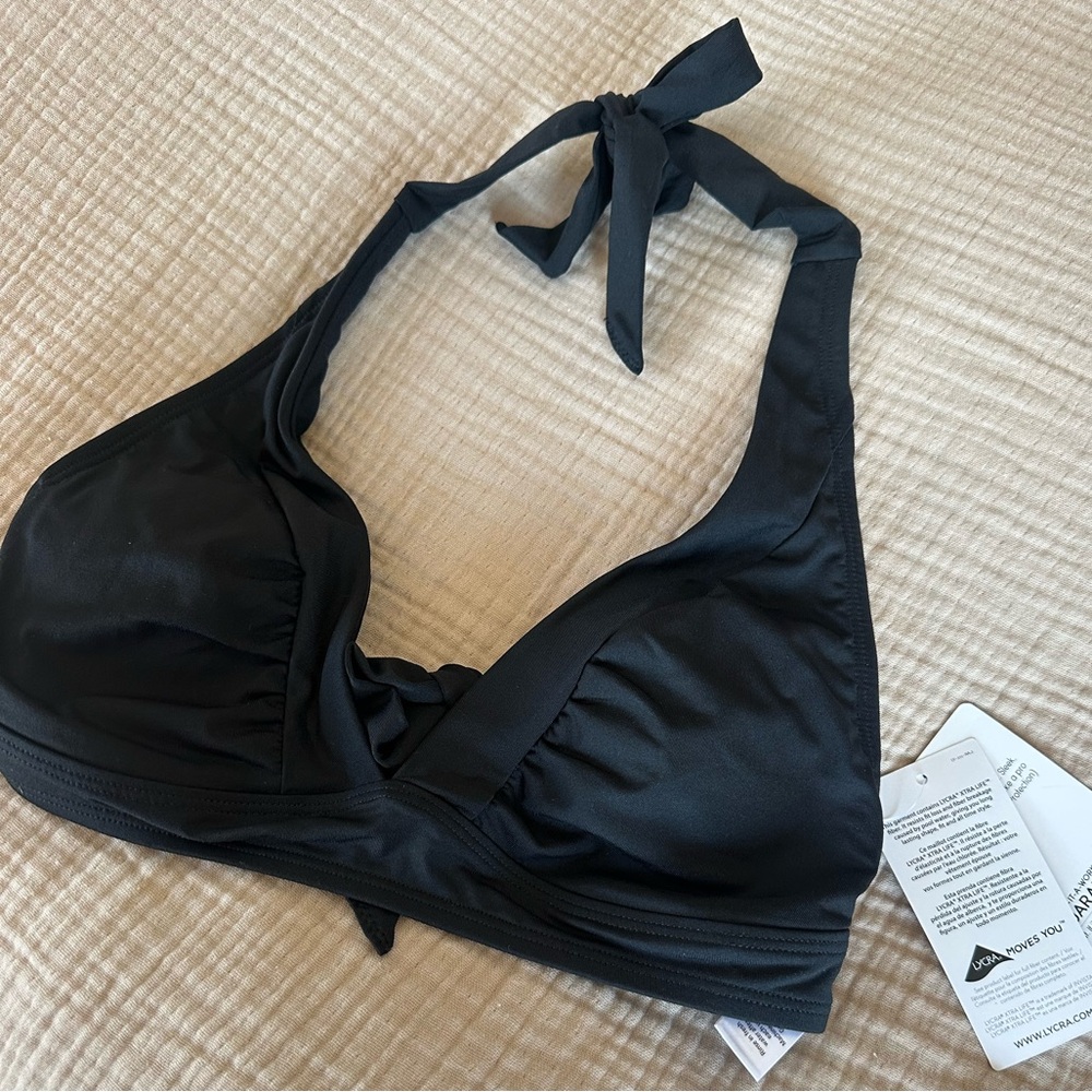 Athleta Black Bikini Top